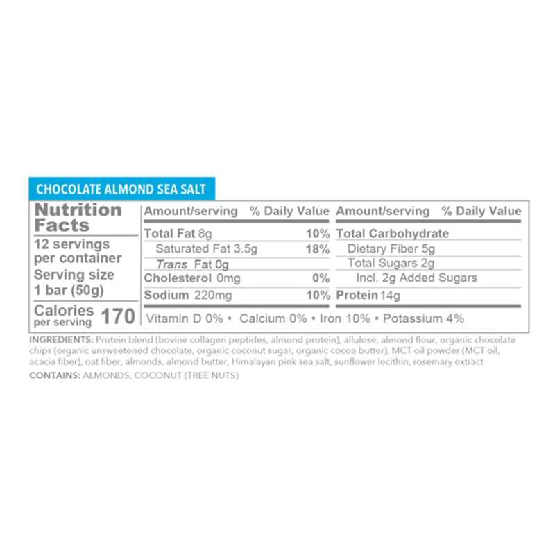 Vital Proteins Brownie Sea Salt Collagen Single Protein Bar 1.8oz