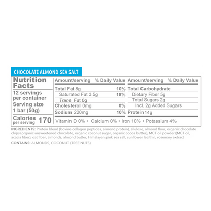 Vital Proteins Brownie Sea Salt Collagen Single Protein Bar 1.8oz