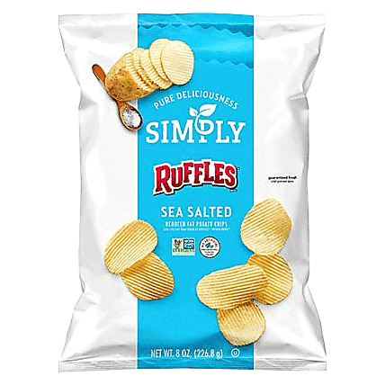Simply Ruffles Sea Salt Potato Chips 8oz