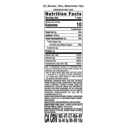 Monster Ultra Watermelon 4pk