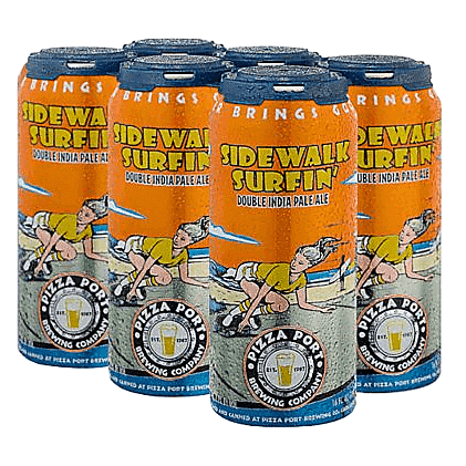 Pizza Port Brewing Sidewalk Surfin' Double IPA 6pk 16oz Can