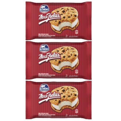 Mrs. Fields Cookie Ice Cream Sandwich Bundle 3CT