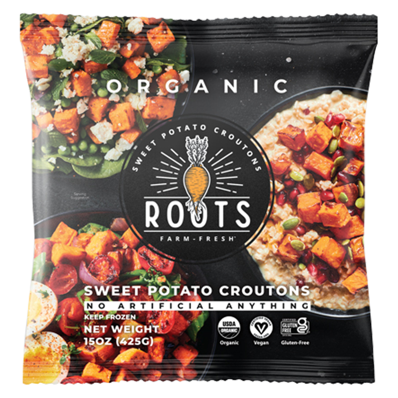 Roots Farm Fresh Organic Sweet Potato Croutons 15oz - BevMo! – BevMo!