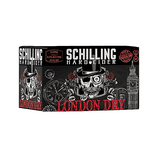 Schilling London Dry Cider 6pk 12oz Can BevMo!