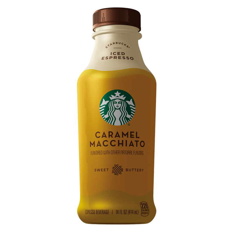 Starbucks Iced Espresso Latte Caramel Macchiato 14oz