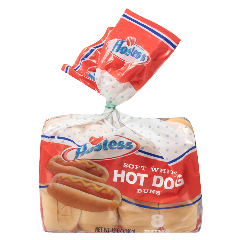 Hostess Soft White Hot Dog Buns 8ct 12oz – BevMo!