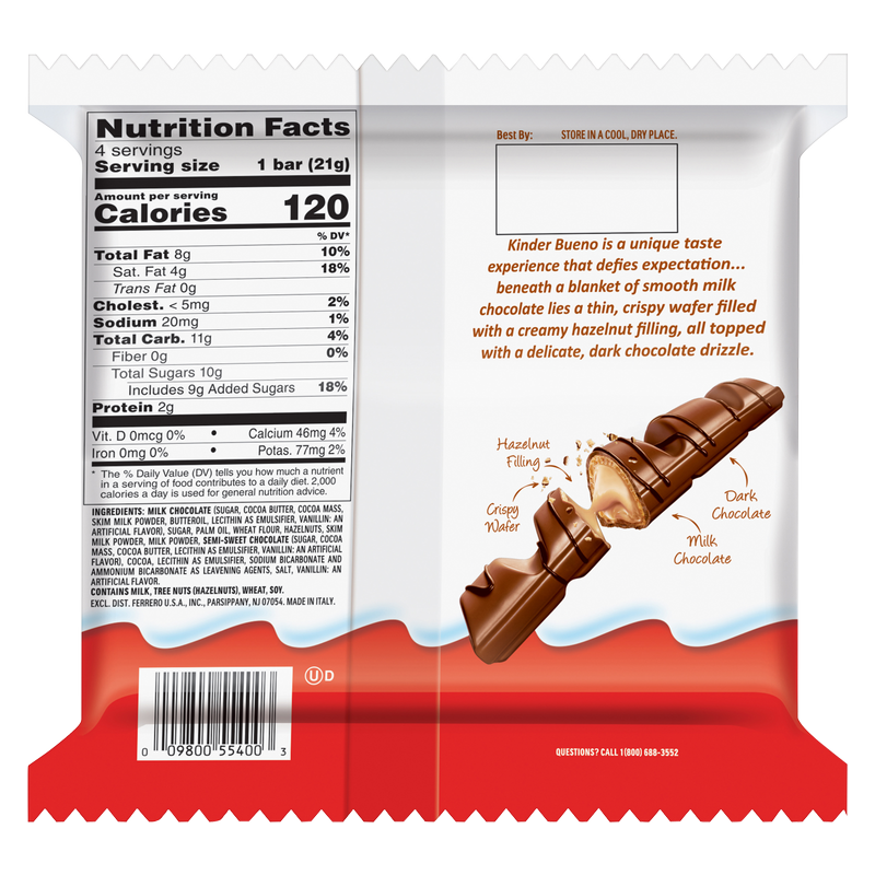 Kinder Bueno Candy Bar 4ct - BevMo! – BevMo!