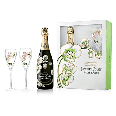 Perrier Jouet Blason Rose Gift Pack w/ 2 Flutes 750ml - BevMo 