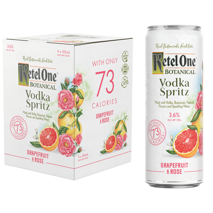 Ketel One Botanical Grapefruit & Rose Vodka Spritz 4pk 12oz Cans 4.5% ABV