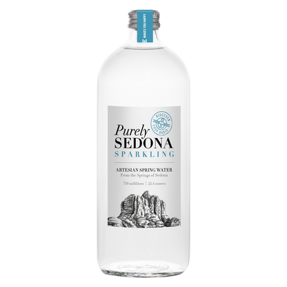 Purely Sedona Sparkling Water 750ml Glass Bottle