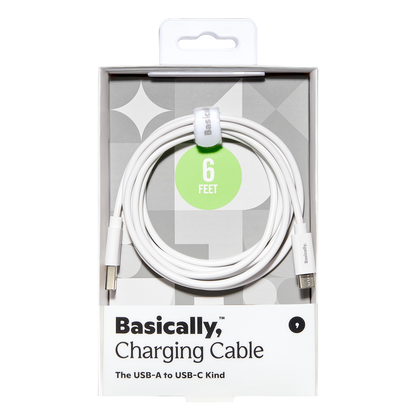 Basically, Charging Bundle USB-C to USB-A Cable with Dual-Port USB and USB-C Wall Charger