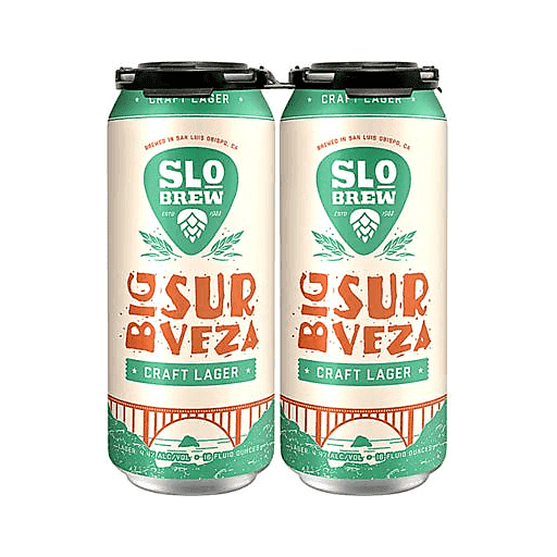 SLO Brewing Big Sur Veza Lager 4pk 16oz Can