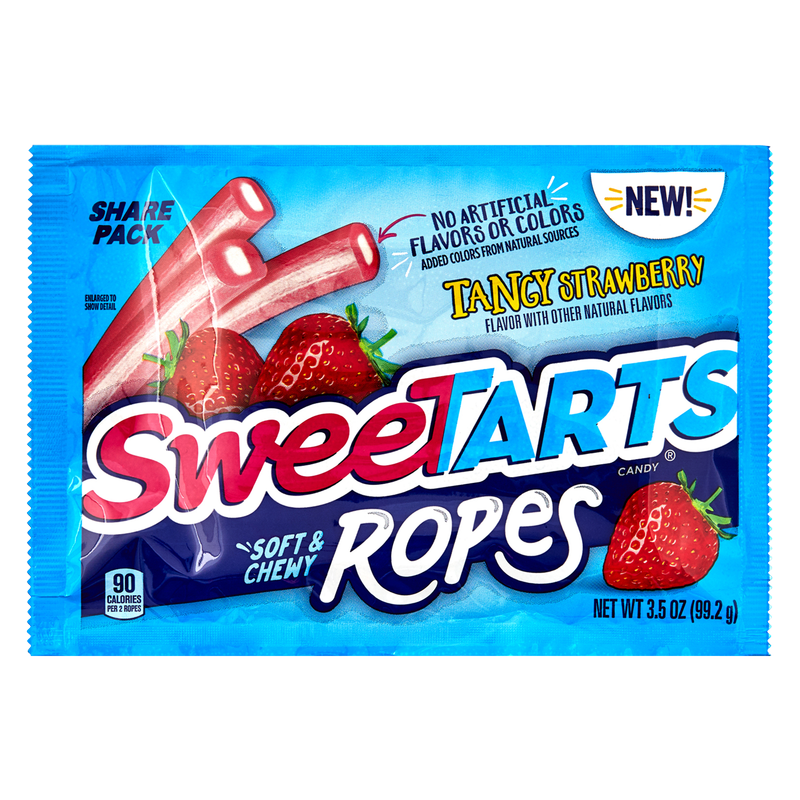 SweeTARTS Tangy Strawberry Ropes 3.5oz - SWEETARTS – BevMo!