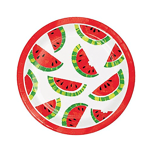 Juicy Watermelon 7" Plates 8ct