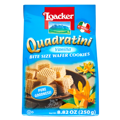 Quadratini Vanilla Bite Size Wafer Cookies 8.82oz