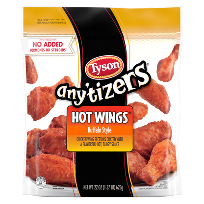 Tyson Any'tizers Frozen Buffalo Style Hot Wings 22oz