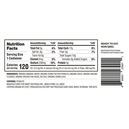 Sweet Nothings Smoothie Cup - Peanut Butter 3.5oz