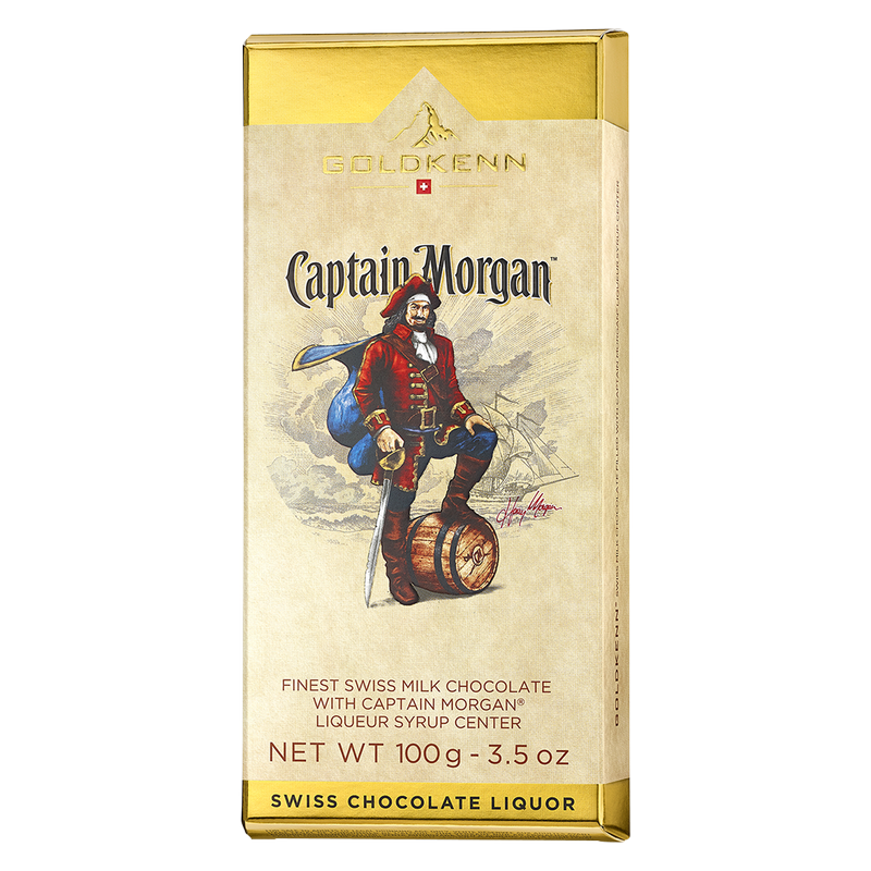 Goldkenn Captain Morgan Liquor Flavored Chocolate Bar 3.5oz