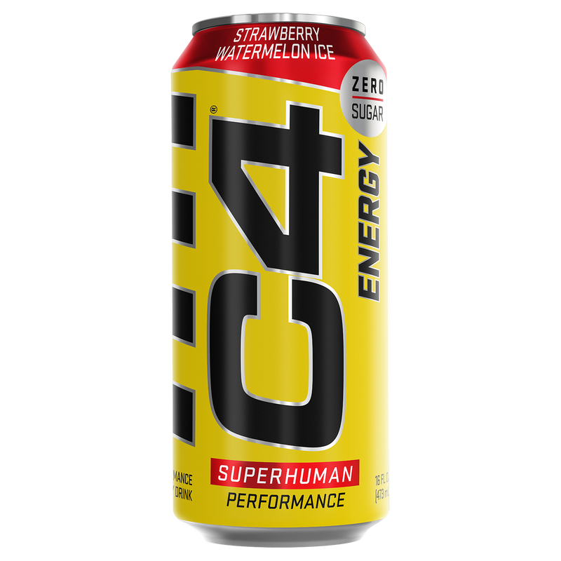 C4 Strawberry Watermelon Ice Energy Drink 16oz Can