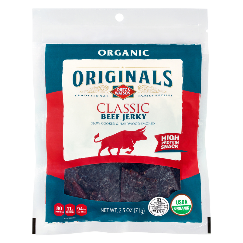 Dietz & Watson Organic Beef Jerky 2.5oz