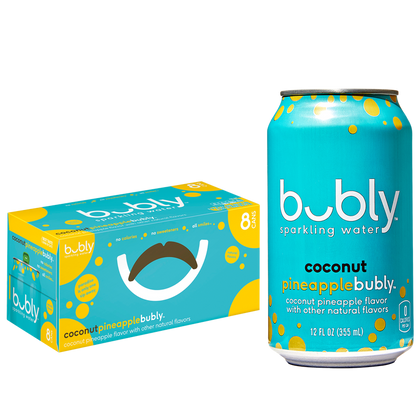 Bubly Coconut Pineapple 8pk 12oz Can