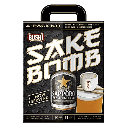 Sake Bomb Kit 4pk 12oz Can