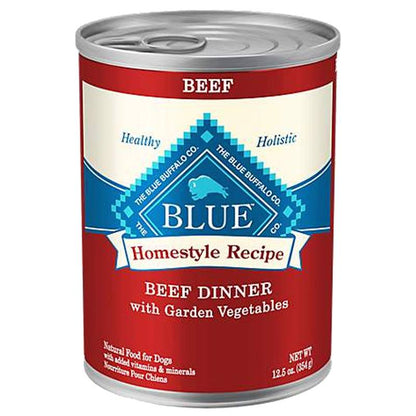 4 Ct Blue Buffalo Homestyle Recipe Beef Dog Food 12.5oz