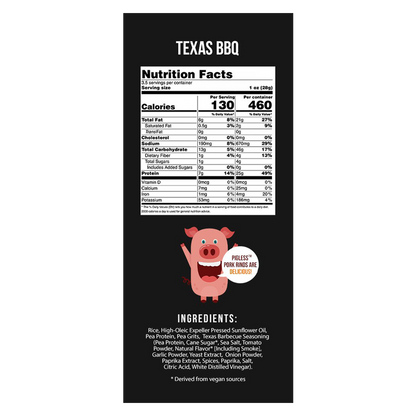 Outstanding Foods Texas BBQ Pigless Pork Rinds 3.5oz