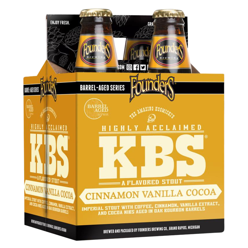 Founders Brewing Company KBS Cinnamon Vanilla Cocoa 4pk 12oz