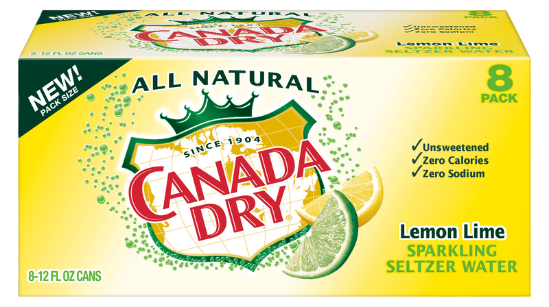 Canada Dry Lemon Lime 8pk 12oz Can