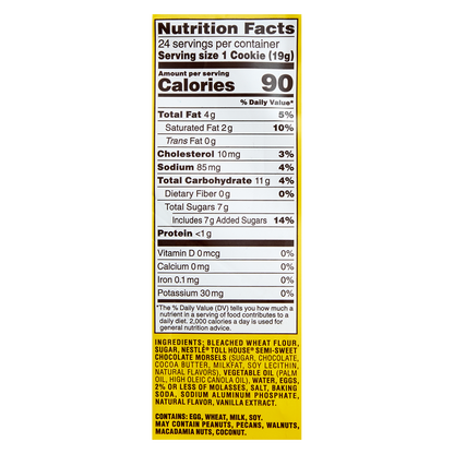 Nestle Toll House Chocolate Chip Cookie Ready to Bake Dough 24ct 16.5oz - 2 Pack Bundle