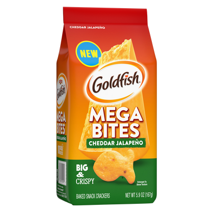 Goldfish Mega Bites Cheddar Jalapeno Crackers 5.9oz