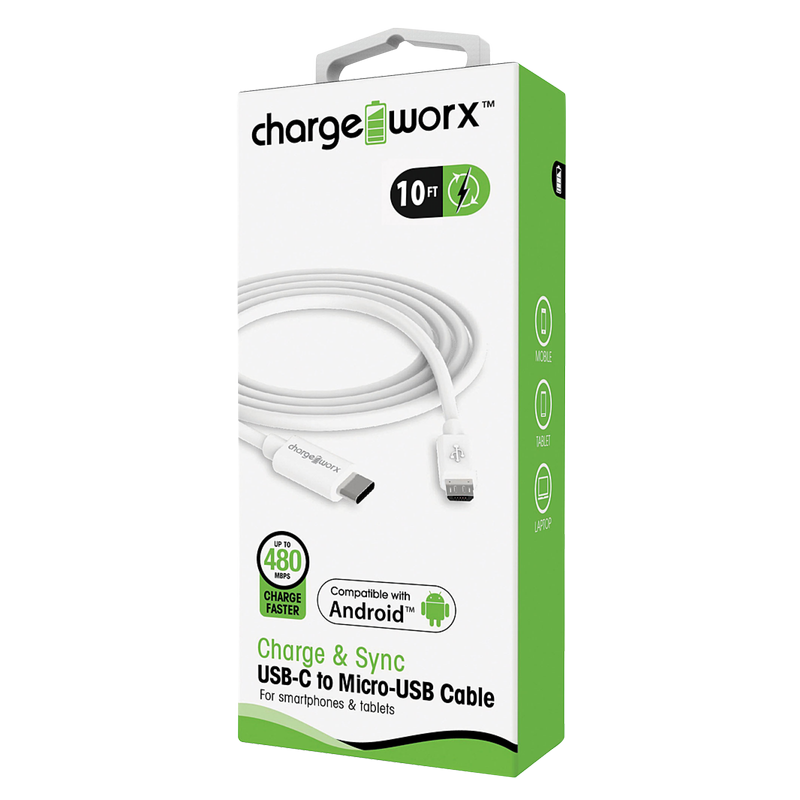 Cable Android Type Micro Android Micro USB Cable 10ft - BevMo! – BevMo!