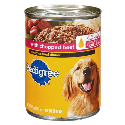 4 Ct Pedigree Ground Beef Dog Food 22oz