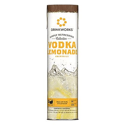 Drinkworks Simply Refreshing Collection Vodka Lemonade 4pk 50ml - BevMo ...