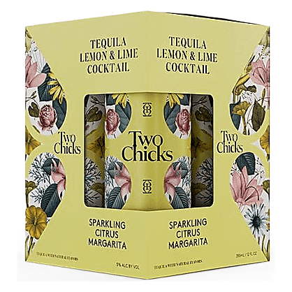 Two Chicks Sparkling Citrus Margarita 4pk 12oz Cans