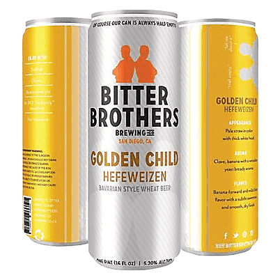 Bitter Brothers Brewing Golden Child Hefeweizen 4pk 16oz Can