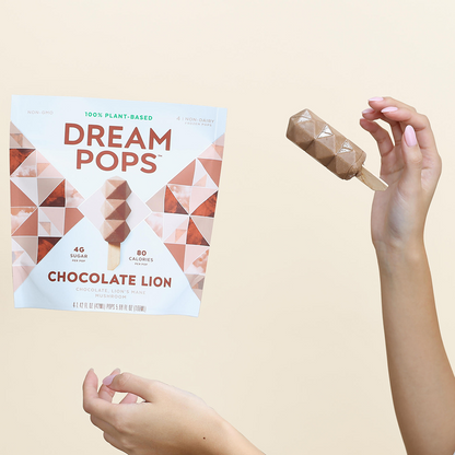 Dream Pops Chocolate Lion Non-Dairy 4pk