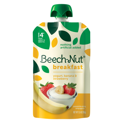 Beech-Nut Yogurt, Banana, Mixed Berry Breakfast On-The-Go 3.5oz