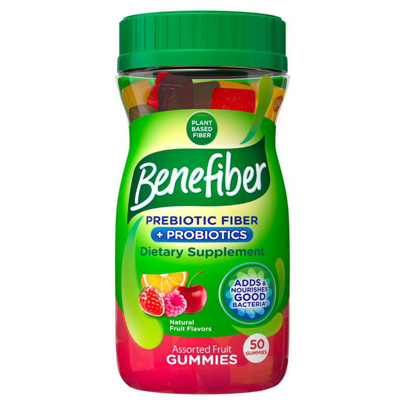 Benefiber Prebiotic Fiber + Probiotic Gummy 50ct