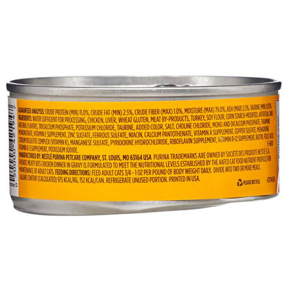 6 Ct Purina Friskies Meaty Bits Chicken in Gravy Wet Cat Food 5.5oz