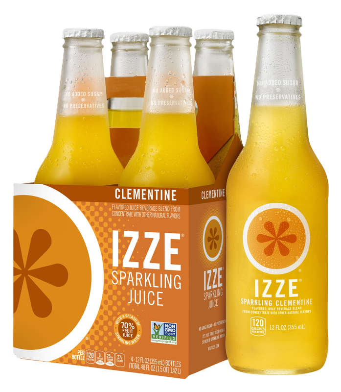 Izze Clementine Sparkling Juice 4pk 12oz Can