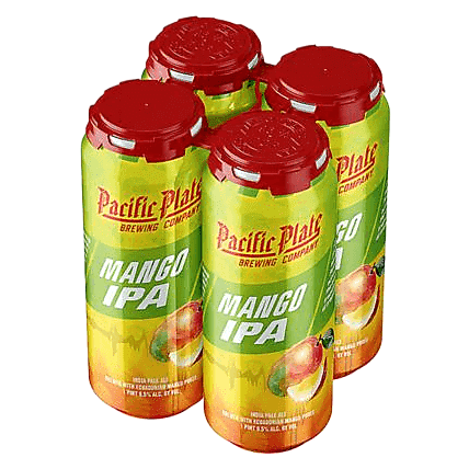 Pacific Plate Brewing Mango IPA 4pk 16oz Can