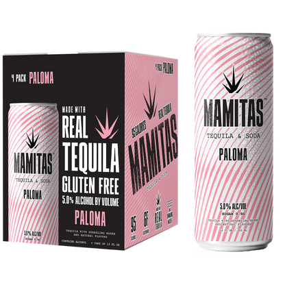 Mamitas Paloma Tequila Soda 4pk 12oz Can 5% ABV