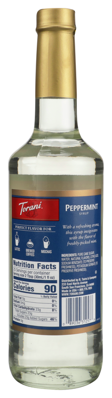 Torani Peppermint Syrup 750ml
