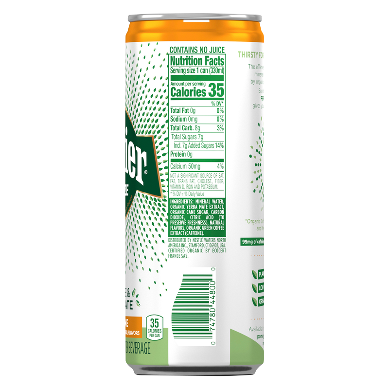Perrier Energize Tangerine 11.15oz Can