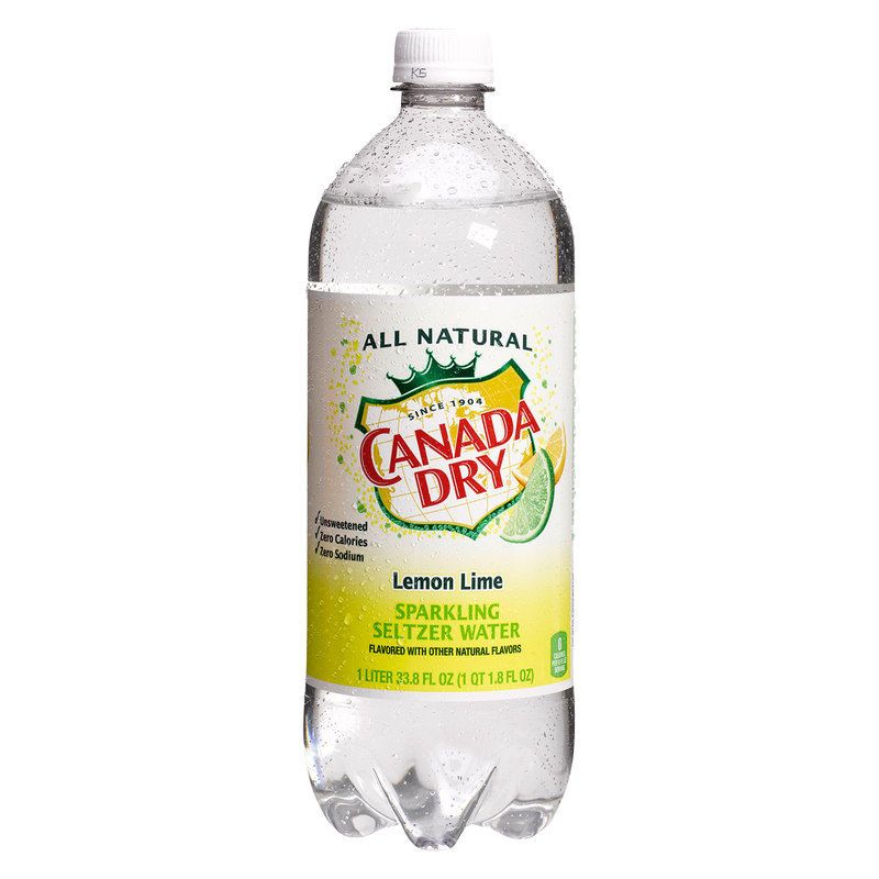 Canada Dry Lemon Lime Sparkling Seltzer Water 1 Liter