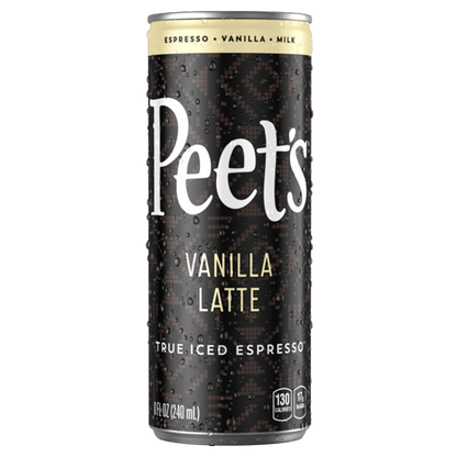 Peet's Vanilla Latte Iced Espesso 8oz