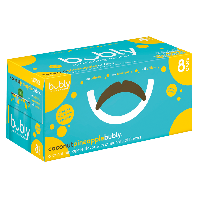 Bubly Coconut Pineapple 8pk 12oz Can