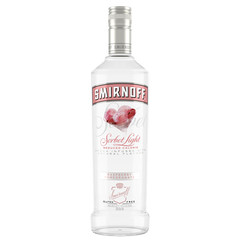 Smirnoff Sorbet Light Raspberry Pomegranate Vodka 750ml